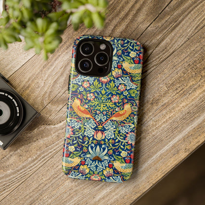 Floral Phone Case | Tough Cases, Stylish Protection, Unique Gift, Eco-Friendly, Floral Pattern, Bird Design