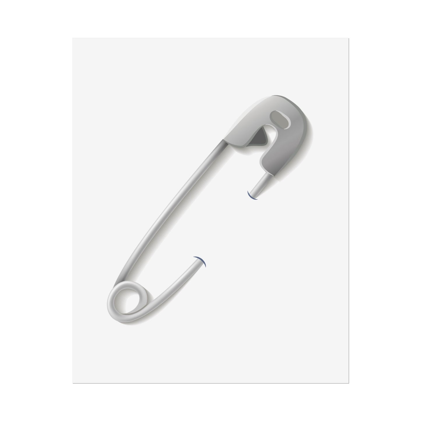Minimalist Safety Pin Wall Art, Modern Decor, Unique Gift, Home Aesthetic, Art Print, Rolled Poster, Contemporary Interior Design