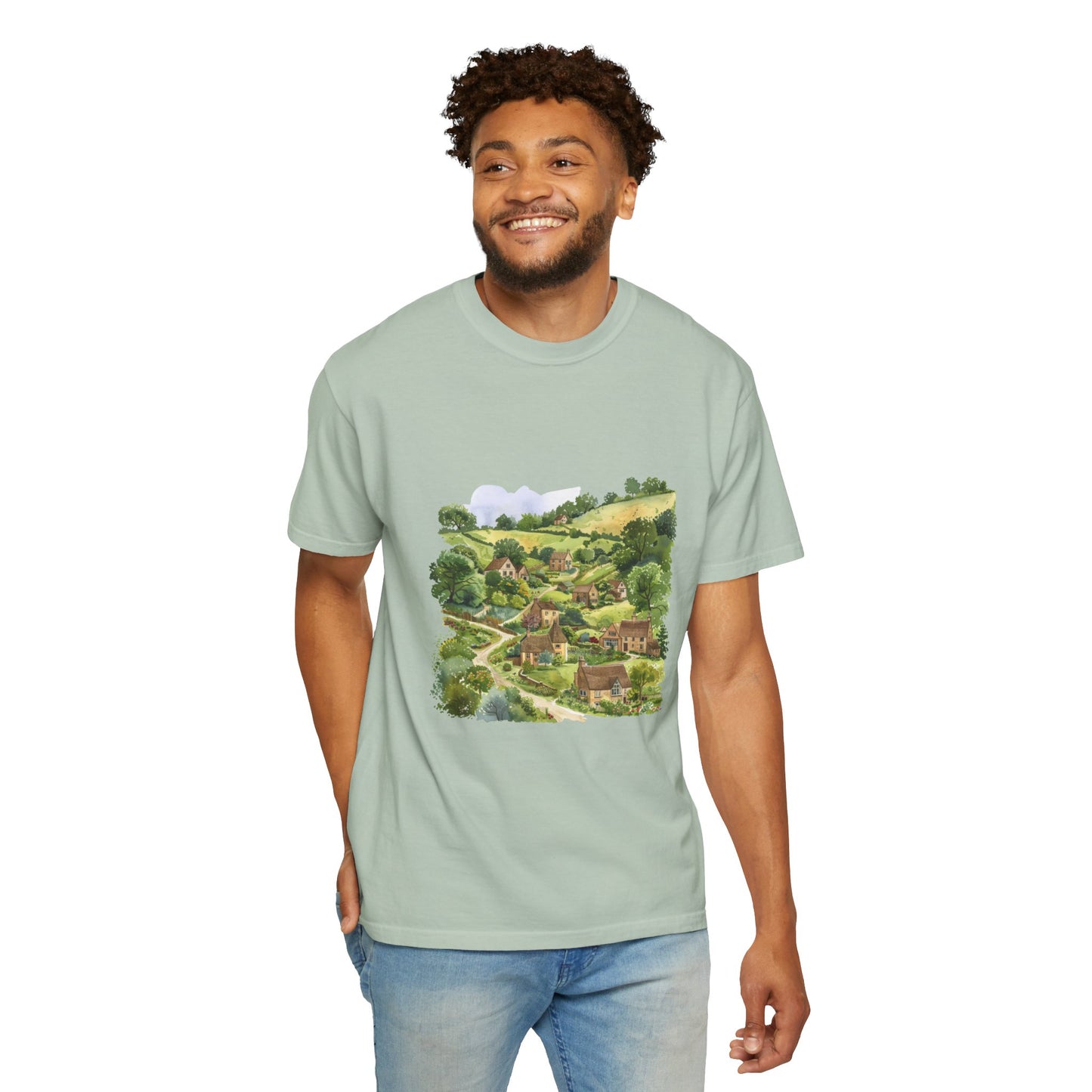 Unisex Garment-Dyed T-shirt - Iconic British Nature and Cultural Legacy