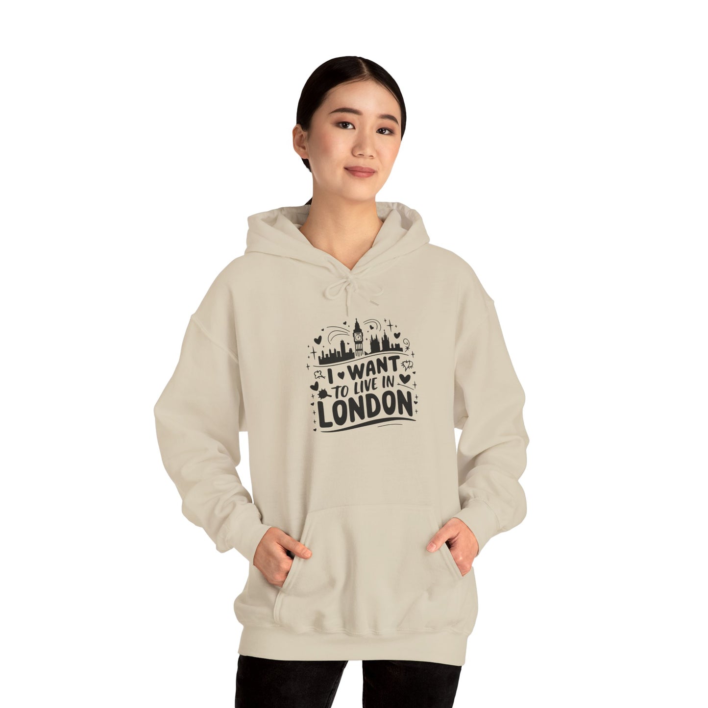 Unisex Heavy Blend™ Hooded Sweatshirt - I want to live in London