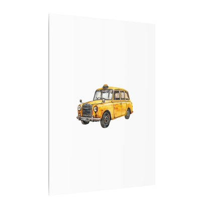 Vintage Taxi Matte Canvas, Stretched, 0.75" (Multi-Size)