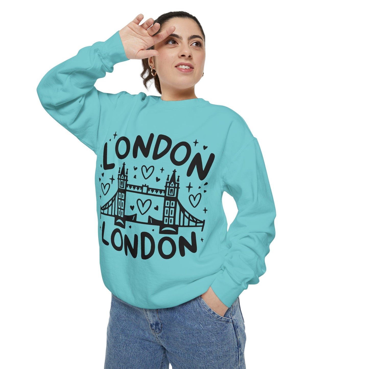 Unisex Garment-Dyed Sweatshirt - Relaxing London