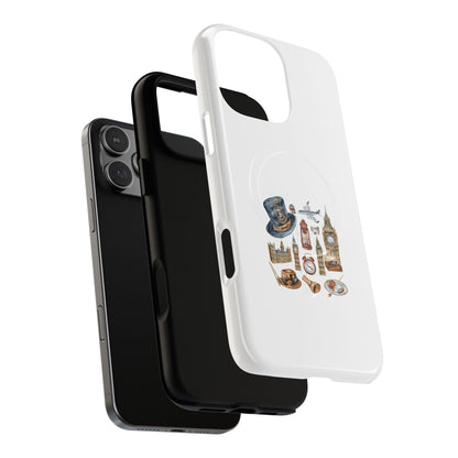 Stylish Tough Magnetic Phone Case Featuring Iconic London Landmarks, Durable Protection, Gift for Travelers, Phone Cover, Customizable [...]