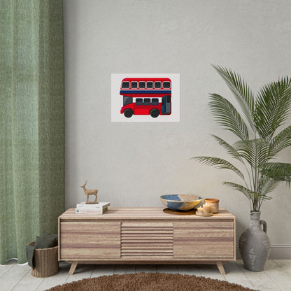 Red Double Decker Bus Rolled Posters
