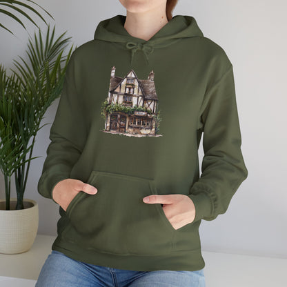 Unisex Heavy Blend™ Hooded Sweatshirt - Elegant British Village Homes