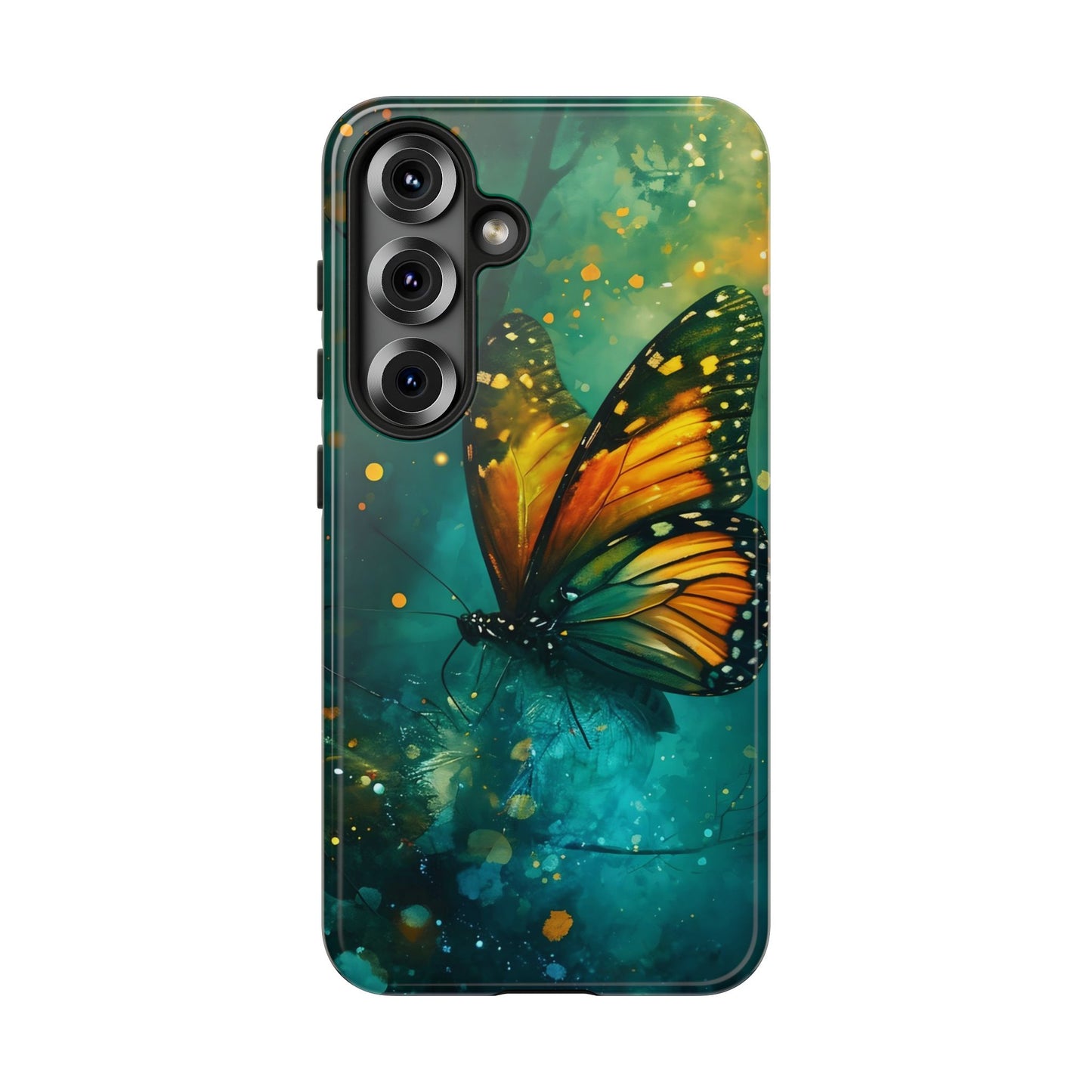 Colorful Butterfly Phone Case, Tough Cases for iPhone and Samsung, Cute Tech Accessories, Nature Lovers Gift, Vibrant Floral Design