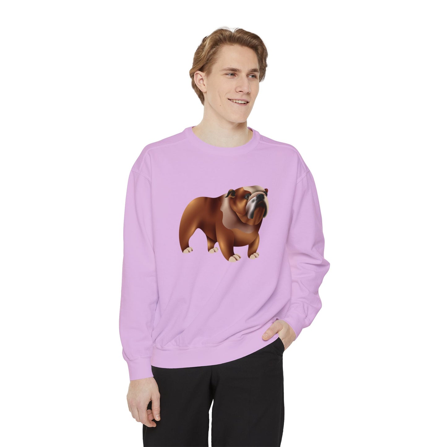 Unisex Garment-Dyed Sweatshirt All Day Wear - British Dog