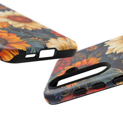 Floral Tough Phone Case | Sunflower Design, iPhone Cover, Protective Case, Gifts for Her, Floral Phone Accessory
