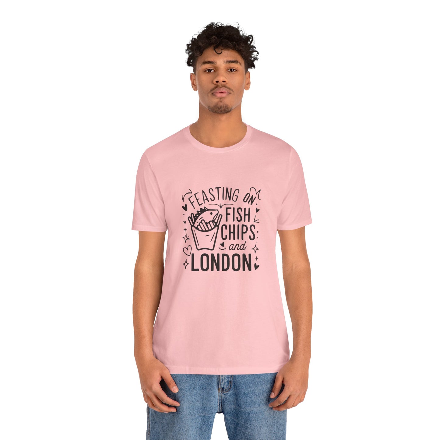 Unisex Jersey Short Sleeve Tee - British Classic: Fish & Chips in London
