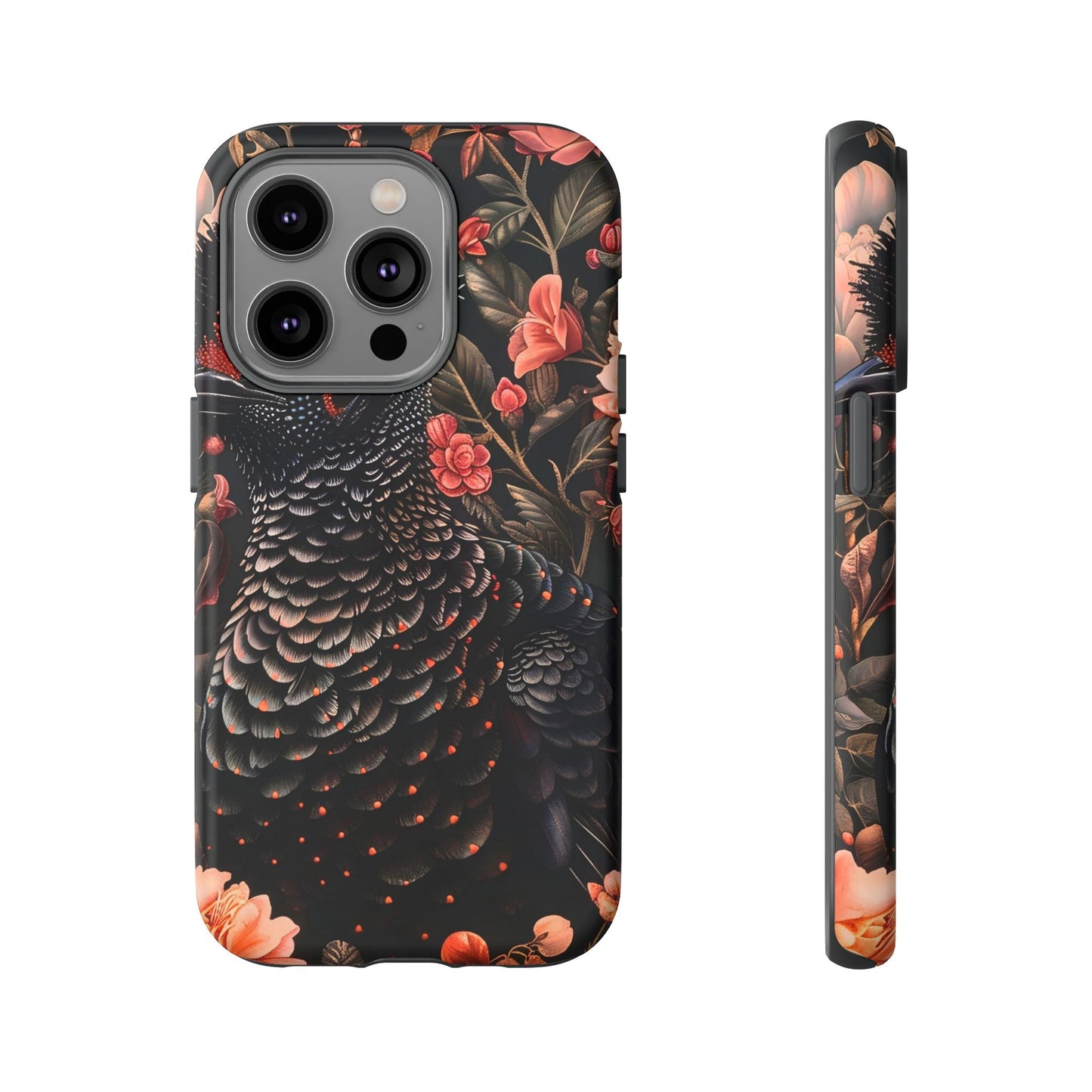 Tough Cases: Floral Design Phone Case, Stylish Protection for Your Phone, Unique Gift for Bird Lovers, Vibrant Floral Art, [...]