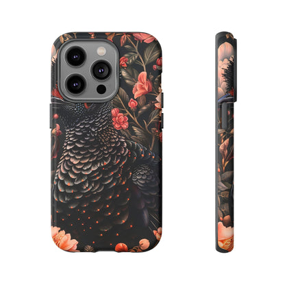 Tough Cases: Floral Design Phone Case, Stylish Protection for Your Phone, Unique Gift for Bird Lovers, Vibrant Floral Art, [...]