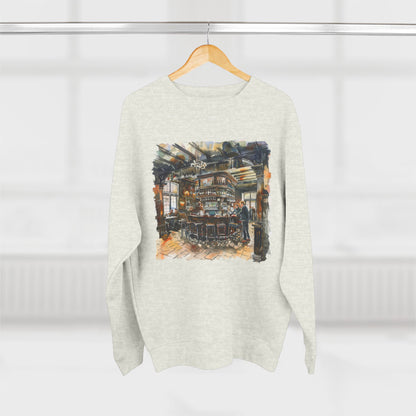Unisex Crewneck Sweatshirt - London Pub Interior British Tavern