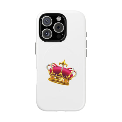 Crown Magnetic Phone Case - Royal Design, Tough Protection, Unique Gift, Elegant Phone Cover, Stylish Tech Accessory