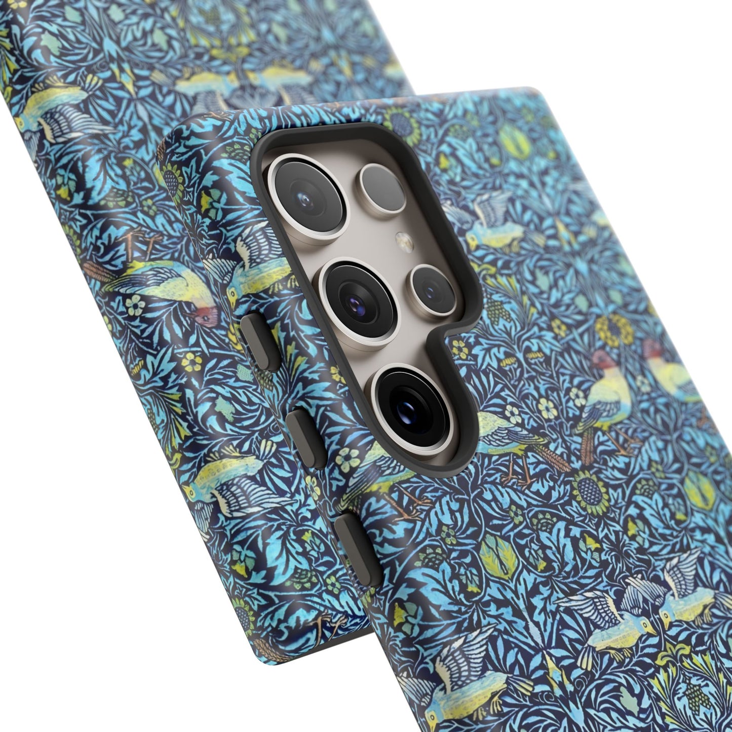 Bird and Floral Pattern Phone Case, Tough Cases, Gift for Nature Lovers, Eco-friendly, Custom Phone Accessories, All-Occasion