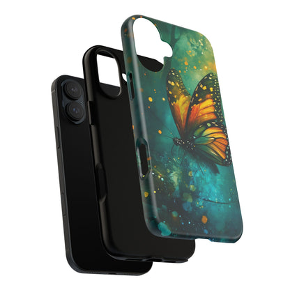 Colorful Butterfly Phone Case, Tough Cases for iPhone and Samsung, Cute Tech Accessories, Nature Lovers Gift, Vibrant Floral Design
