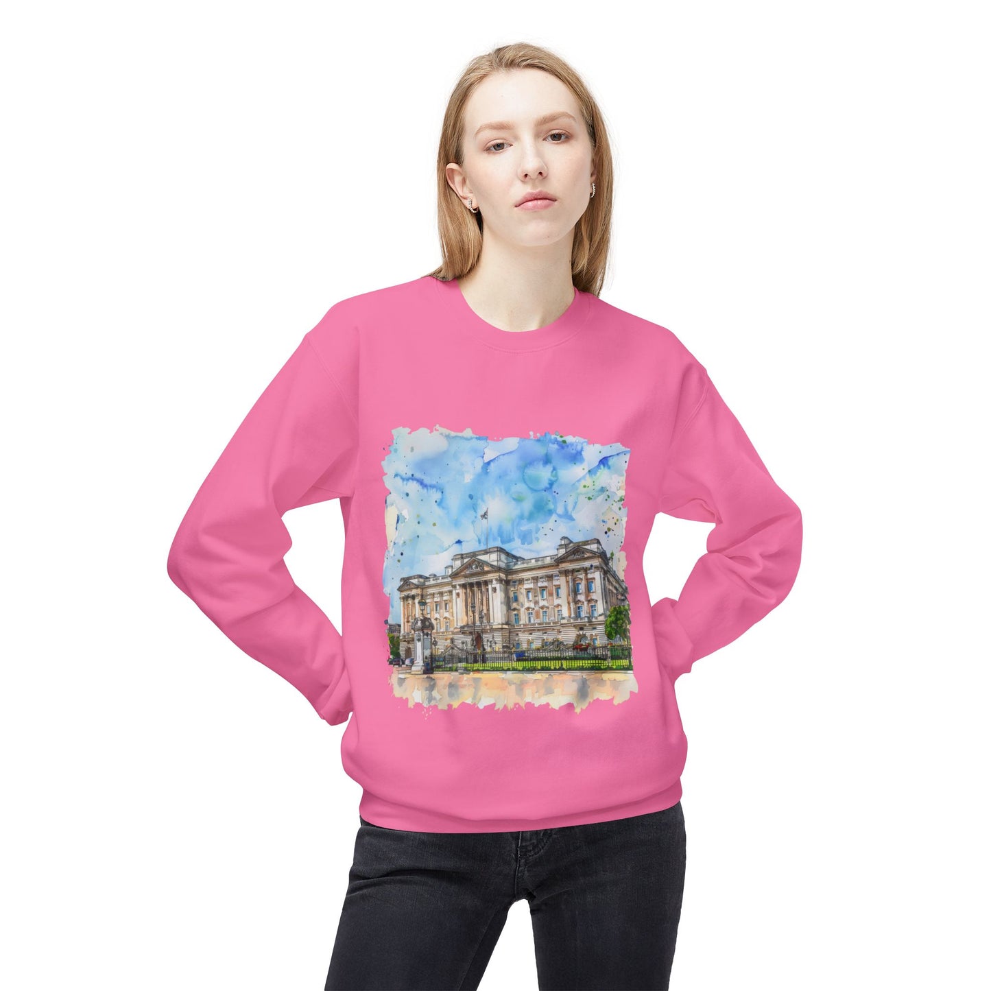 Unisex Midweight Softstyle Fleece Crewneck Sweatshirt - Scenic Landscapes and Breath-taking Natural Beauty