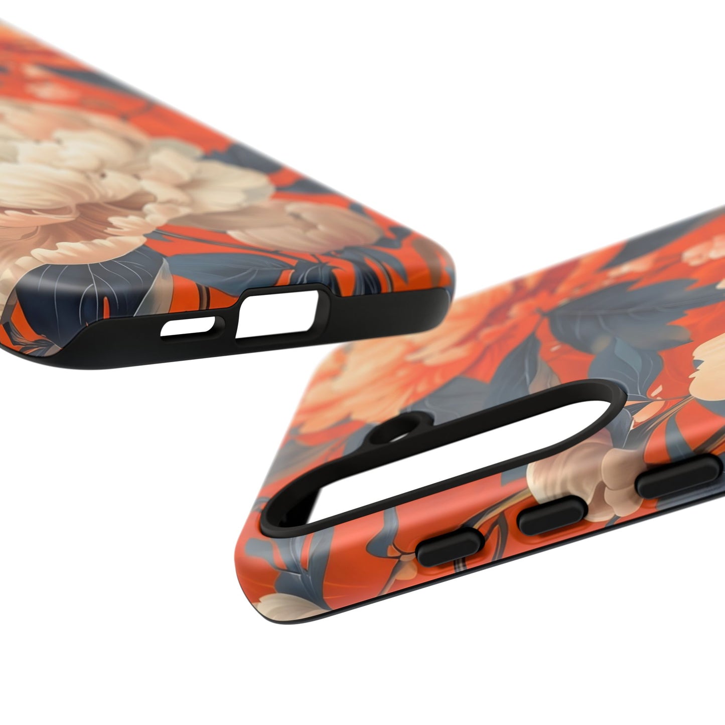 Floral Tough Case, Durable Floral Phone Case, Stylish Protection Case, Gift for Her, Spring Accessories, Mother’s Day Gift