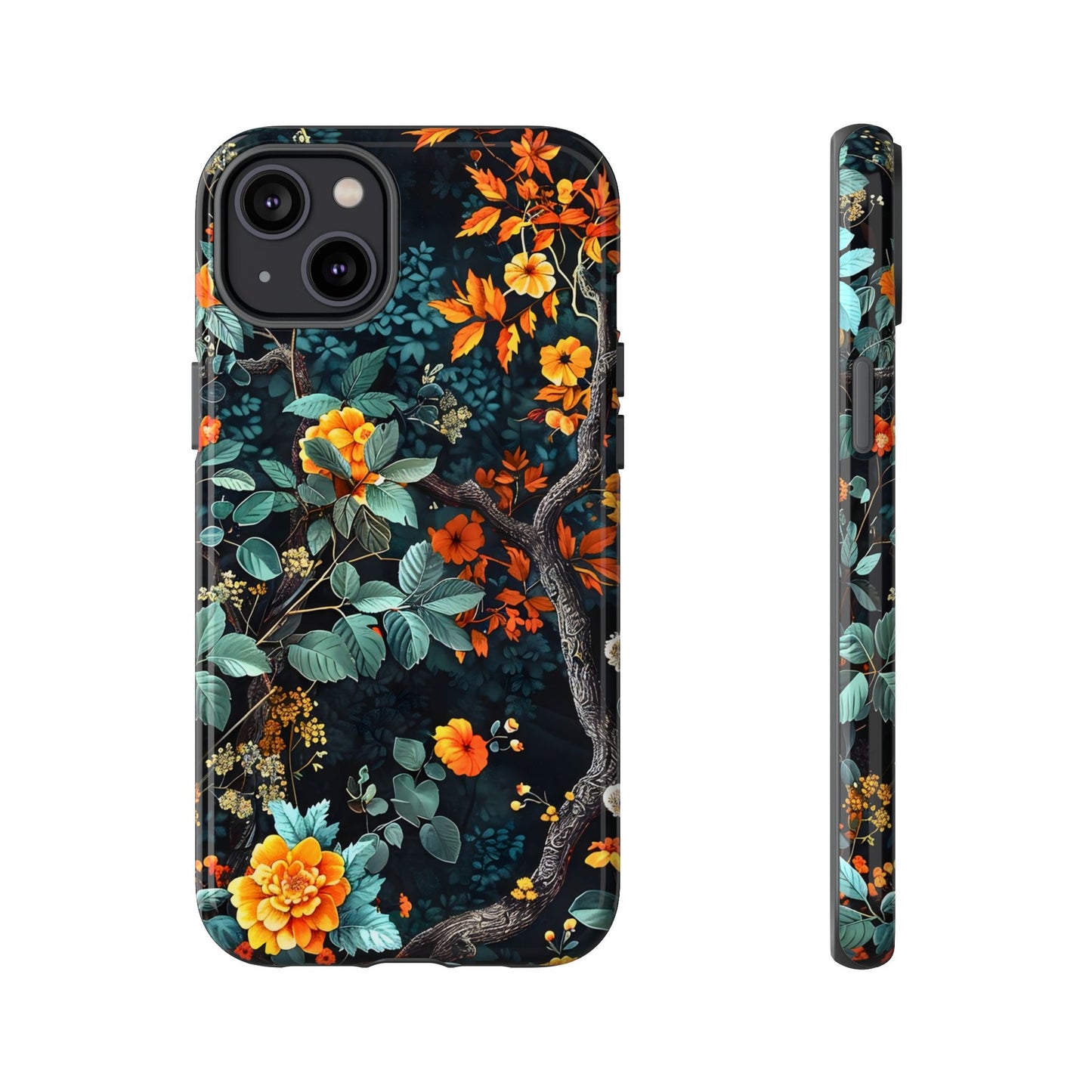 Floral Phone Case | Tough Cases, Protective Cover, Gift for Her, Autumn Vibes, Floral Phone Accessory, Unique Design
