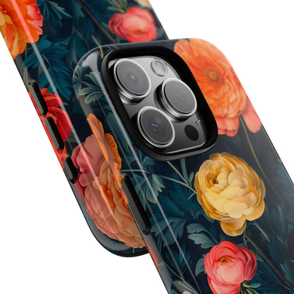Floral Phone Case - Tough Cases, Stylish Protection, Gift for Flower Lovers, Customizable Cover, Floral Design Mobile Accessory