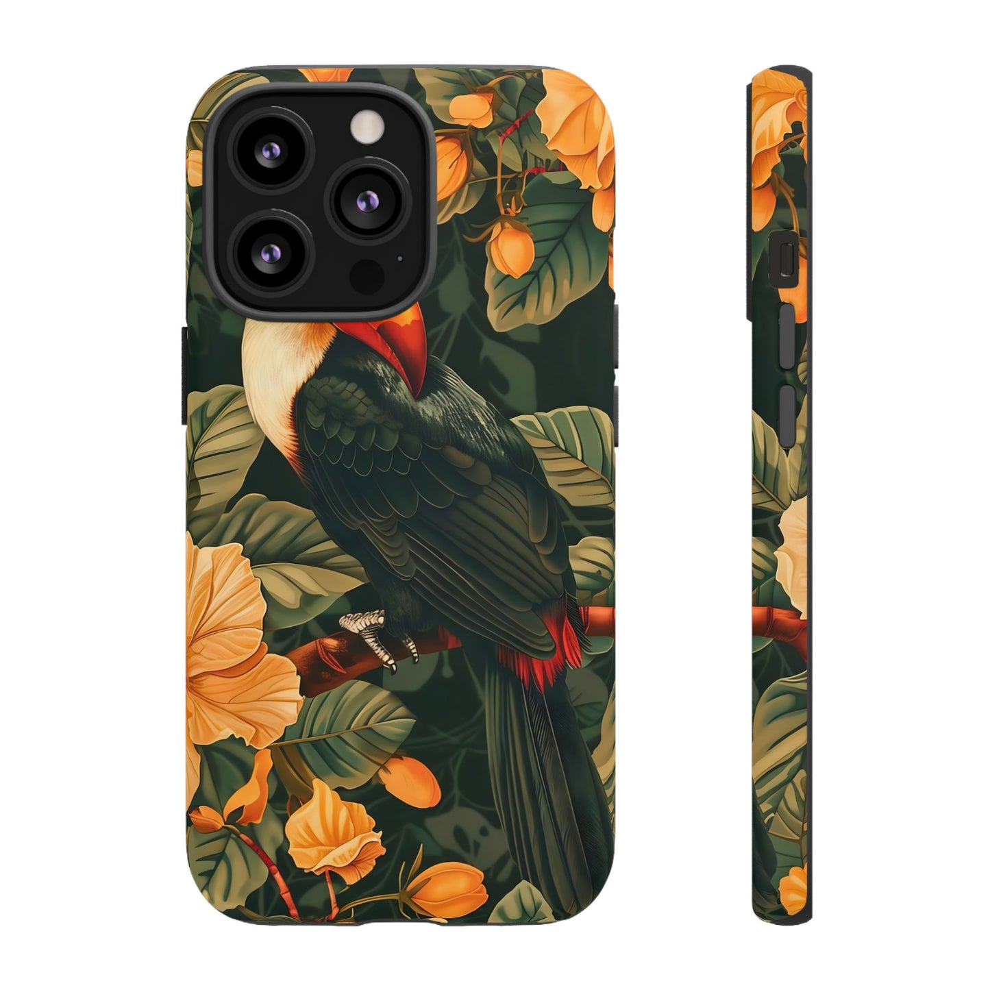 Tropical Toucan Phone Case, Exotic Bird Cover, Nature Lover Gift, Eco-Friendly Design, Customizable Tech Accessory