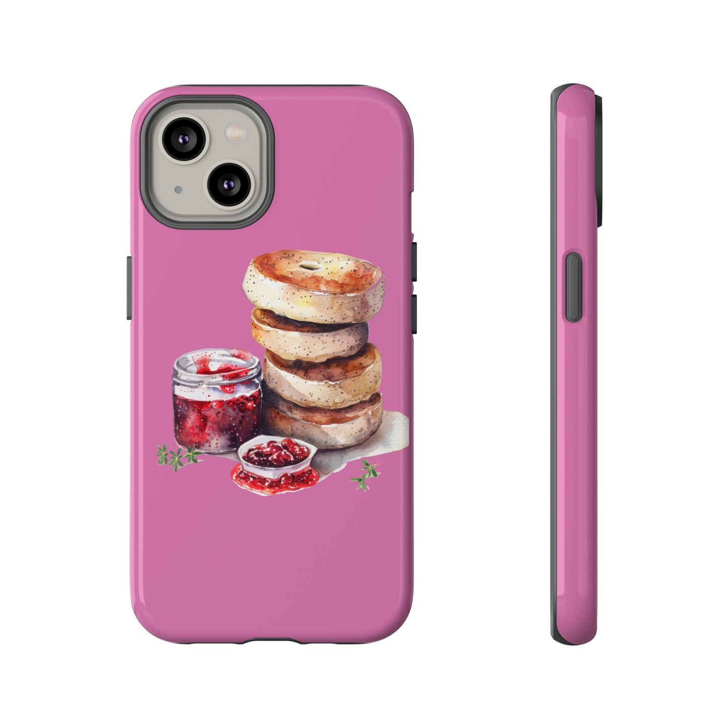 Cute Bagel Phone Case, Tough Cases for Food Lovers, Unique Gifts for Foodies, Phone Accessories for Breakfast Lovers, Fun and Stylish Cases