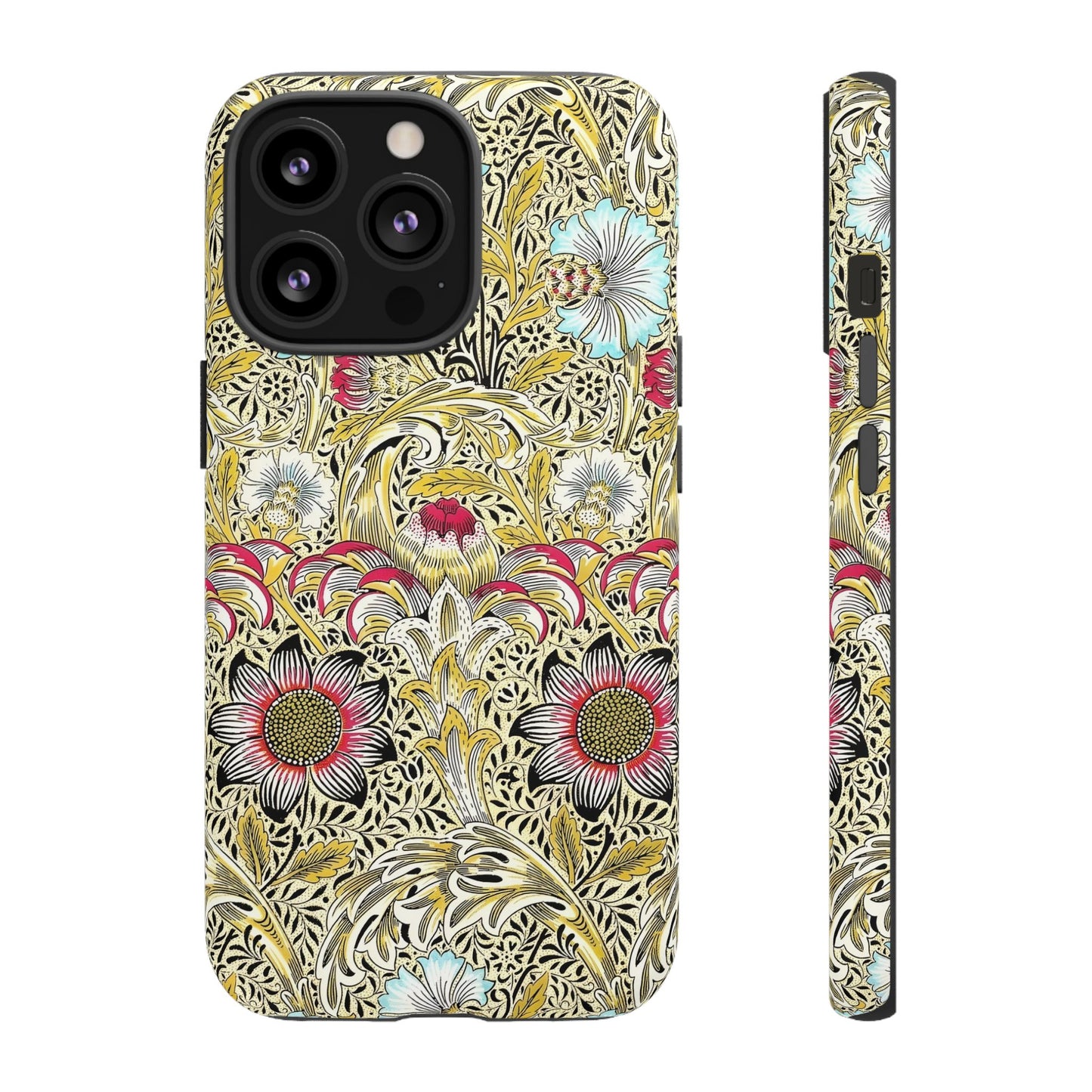 Floral Phone Case - Tough Cases, Floral Design, Stylish, Protective, Unique Gift for Her, Phone Accessories