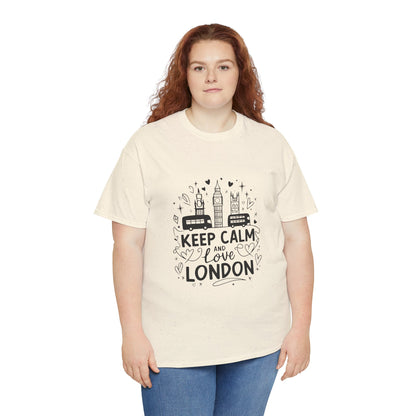 Unisex Heavy Cotton Tee - Keep Calm and Love London