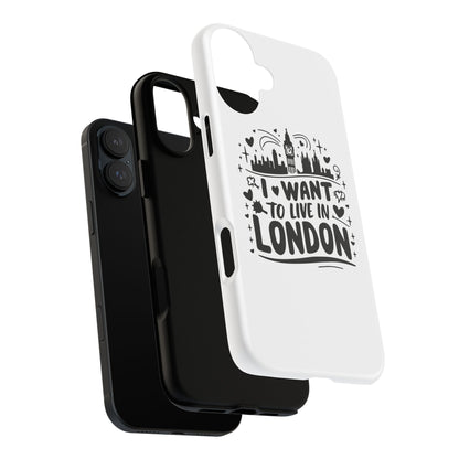 London City iPhone Case, Tough Phone Cover, Travel Gift, London Souvenir, Adventure Accessory, Wanderlust Decor