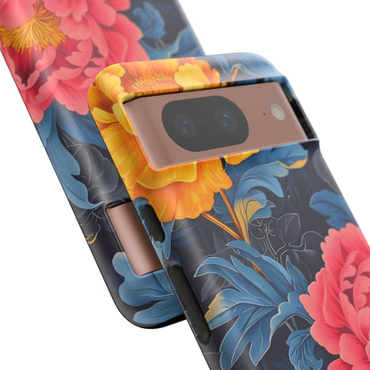 Floral Phone Case, Tough Cases, Stylish Mobile Cover, Gifts for Her, Phone Accessories, Unique Flower Design
