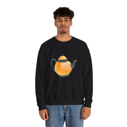 Unisex Heavy Blend™ Crewneck Sweatshirt Trendy - Classic British Tea Kettle