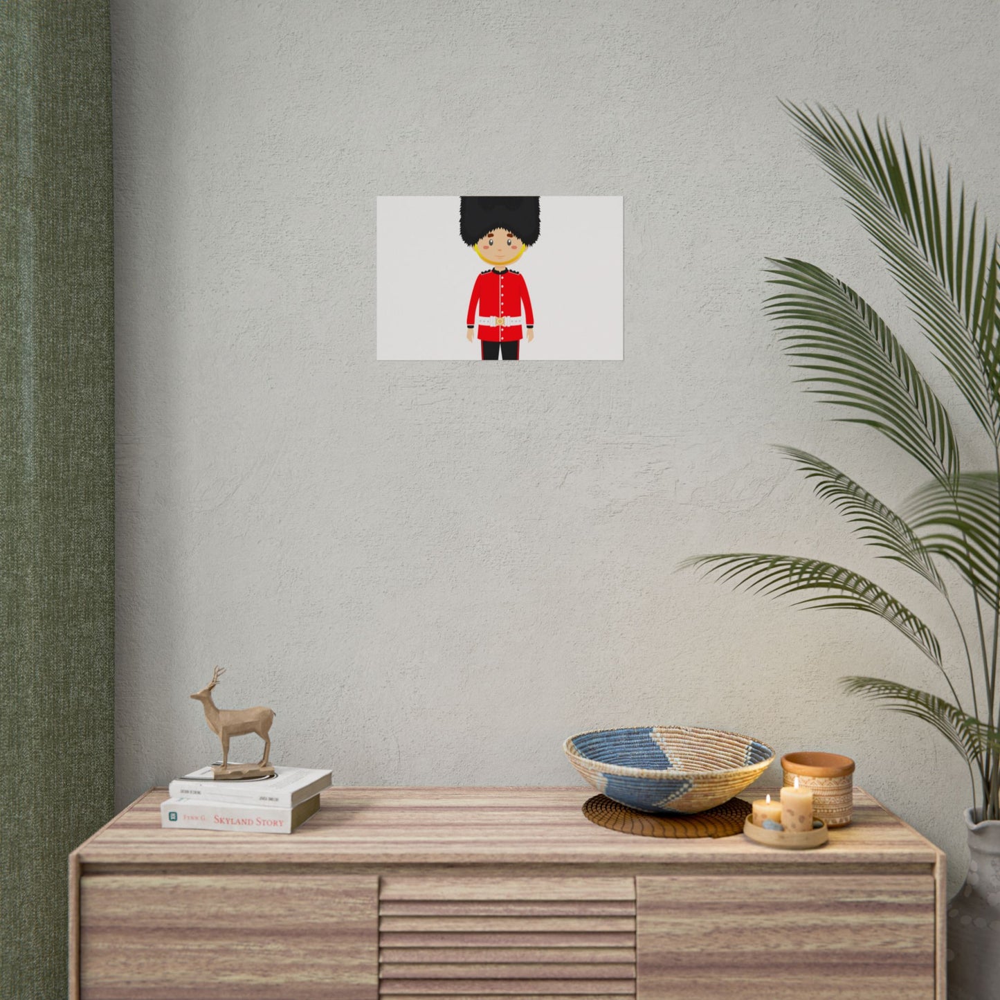 Adorable British Soldier Rolled Posters, Kids Room Decor, Unique Gift, Nursery Art, Educational Wall Art