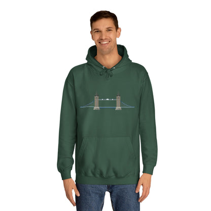 Tower Bridge Iconic Unisex College Hoodie
