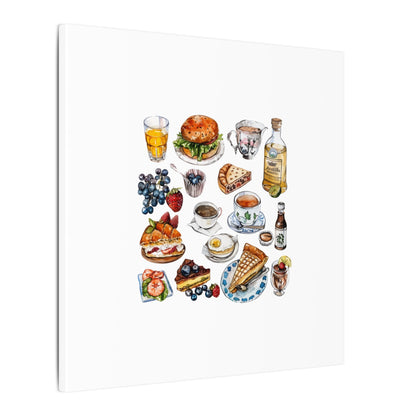 Breakfast Feast Canvas Print, Food Art, Kitchen Decor, Gifting for Food Lovers, Brunch Vibes, Wall Art