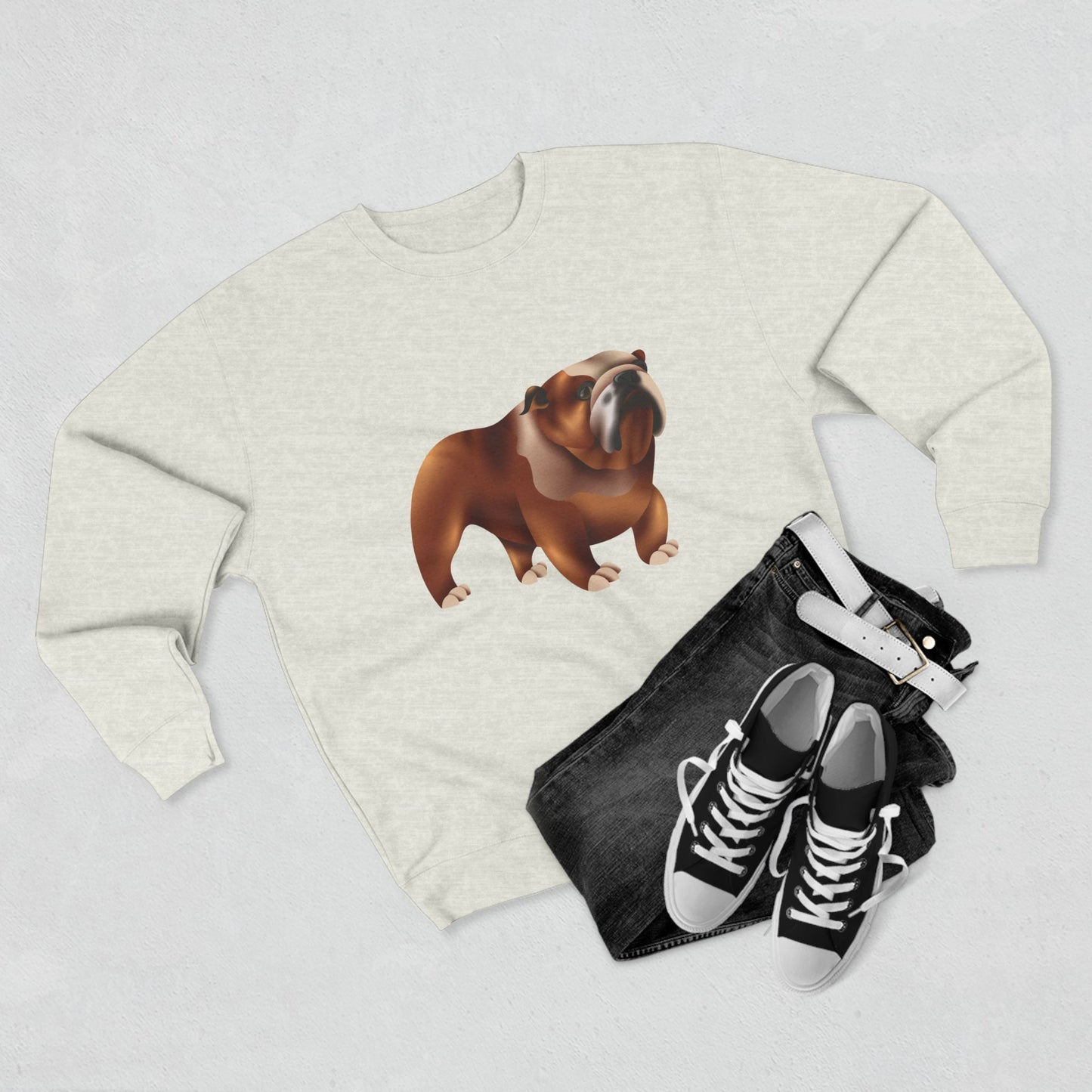 Unisex Crewneck Sweatshirt - Adorable British Dog