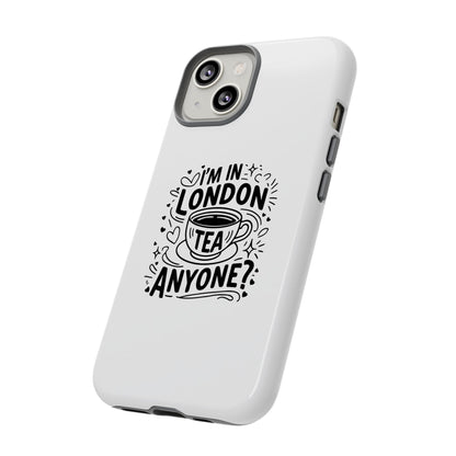 Phone Case with Tea Design, London Souvenir, Travel Accessory, Gift for Tea Lovers, Fun Phone Cover, Unique Mobile Case