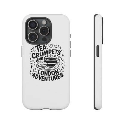 Tea, Crumpets, and London Adventures - Cute Gift for Tea Lovers, London Souvenir, Travel Accessory, Unique Phone Cover