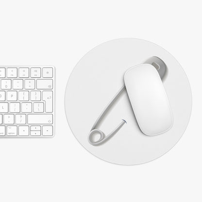 Minimalist Safety Pin Mouse Pad, Stylish Desk Accessory, Computer Mousepad, Gift for Office, Modern Home Decor, Unique Workstation