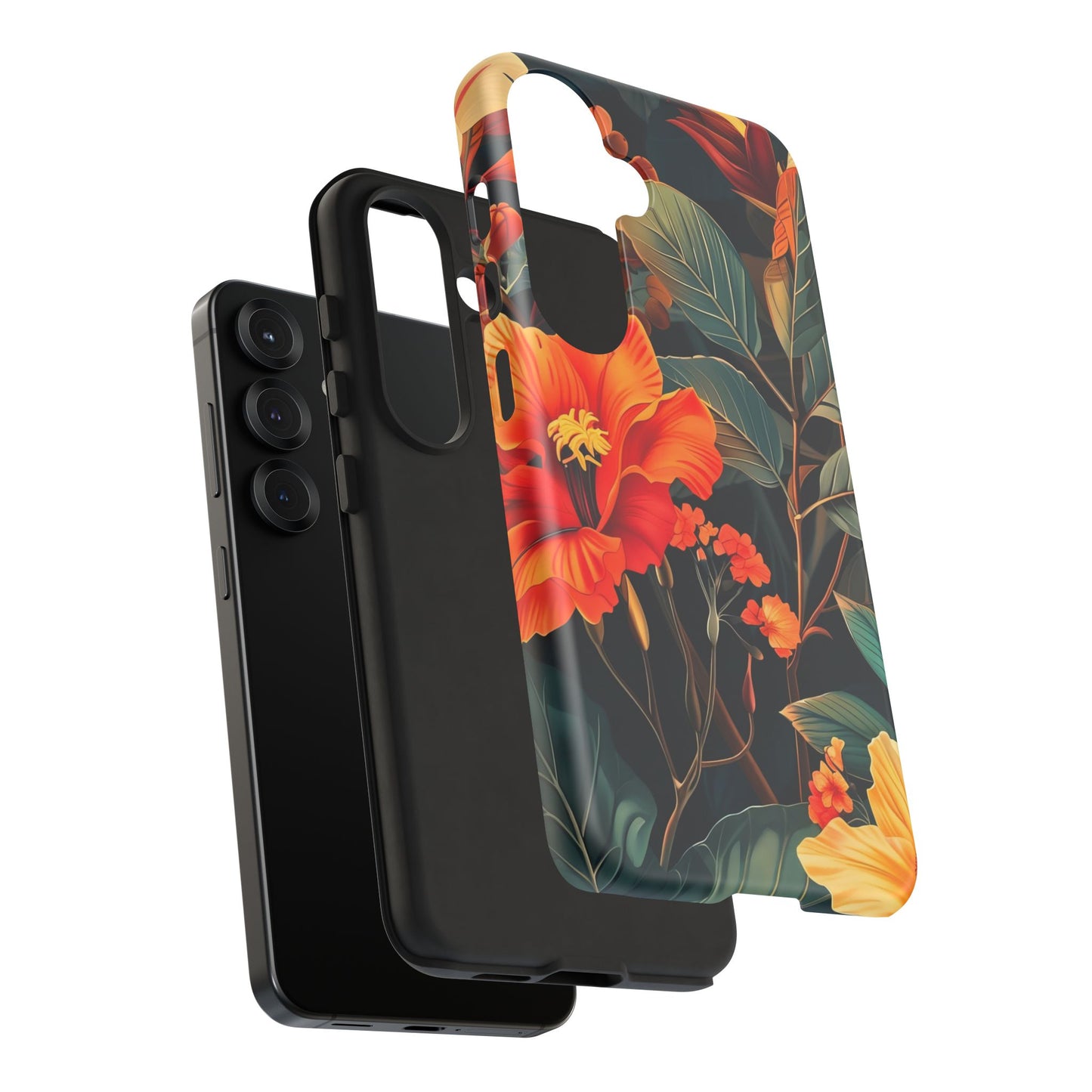 Tough Floral Phone Case | Tropical Vibe, Gift for Nature Lovers, Summer Beach Accessory, Floral Pattern, Trendy Phone Accessories