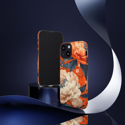 Floral Tough Case, Durable Floral Phone Case, Stylish Protection Case, Gift for Her, Spring Accessories, Mother’s Day Gift