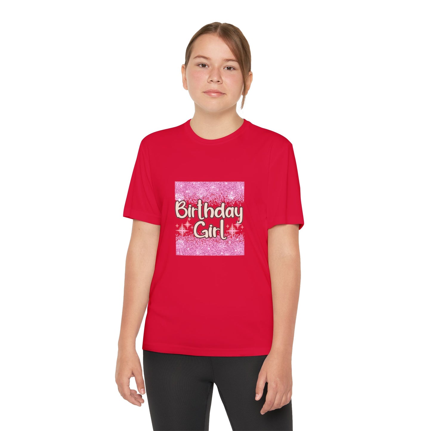 Birthday Girl Youth Competitor Tee | Fun, Sparkly Party Shirt for Celebrations