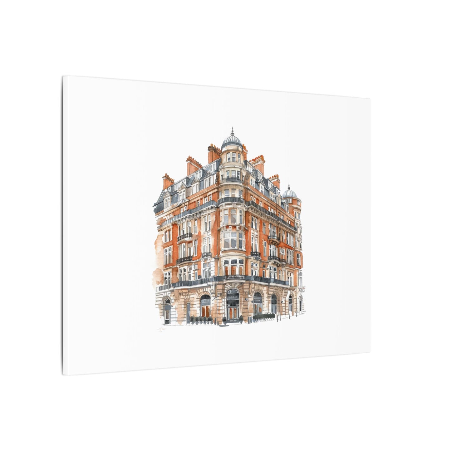 Artistic Matte Canvas Print of Historic Building, Wall Art Decor, Home Interior, Unique Gift, Fine Art, Architecture Lover, Urban Design