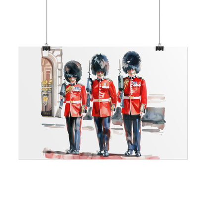 London Guard Roll-Up Posters, British Soldier Art Prints, Home Decor, Travel Gifts, Wall Art for Various Occasions