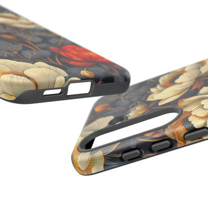 Floral Phone Case - Tough Cases, Stylish Mobile Cover, Flower Design, Holiday Gift, Trendy Accessory, Eco-Friendly Case