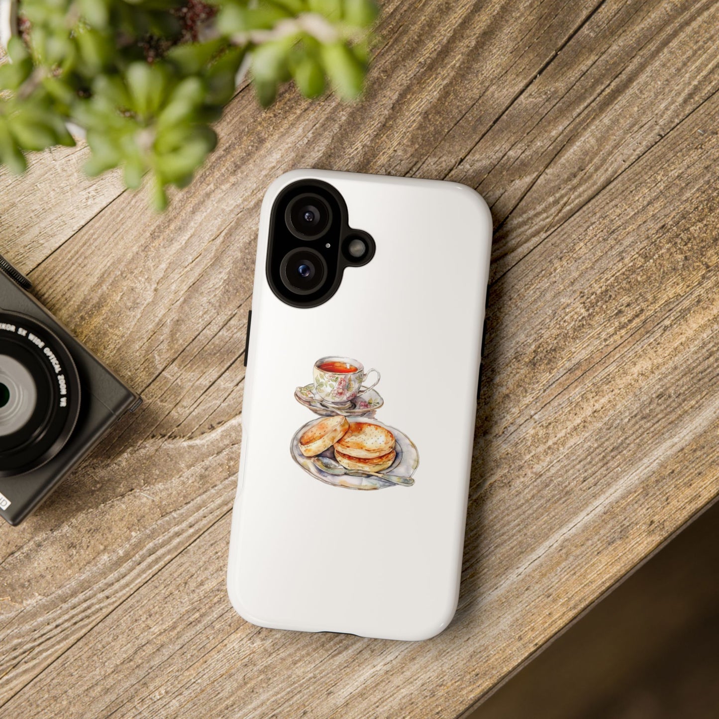 Elegant Tea & Cookies Phone Case - Tough Cases for Tea Lovers