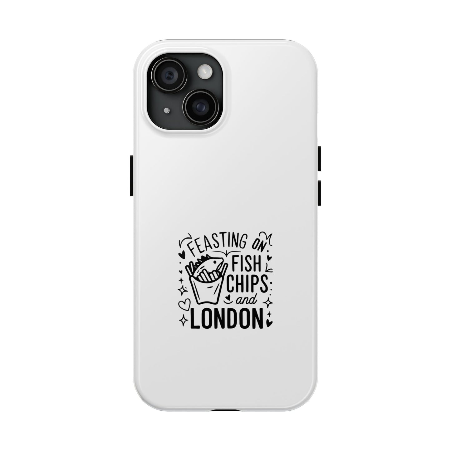 Feasting on Fish & Chips Tough Phone Case - London Inspired Design