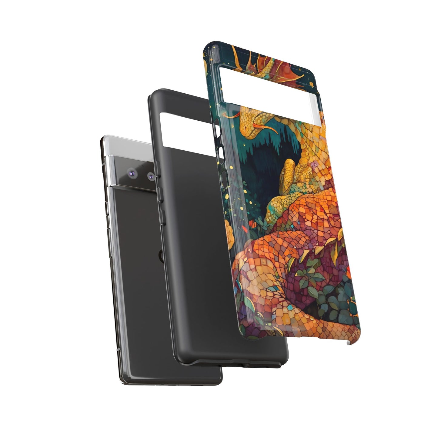 Dragon Art Phone Case, Tough Phone Cover, Fantasy Gift, Unique Mobile Accessory, Dragon Lover Gift, Stylish Protection