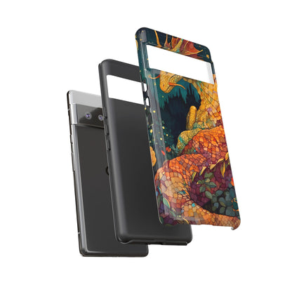 Dragon Art Phone Case, Tough Phone Cover, Fantasy Gift, Unique Mobile Accessory, Dragon Lover Gift, Stylish Protection
