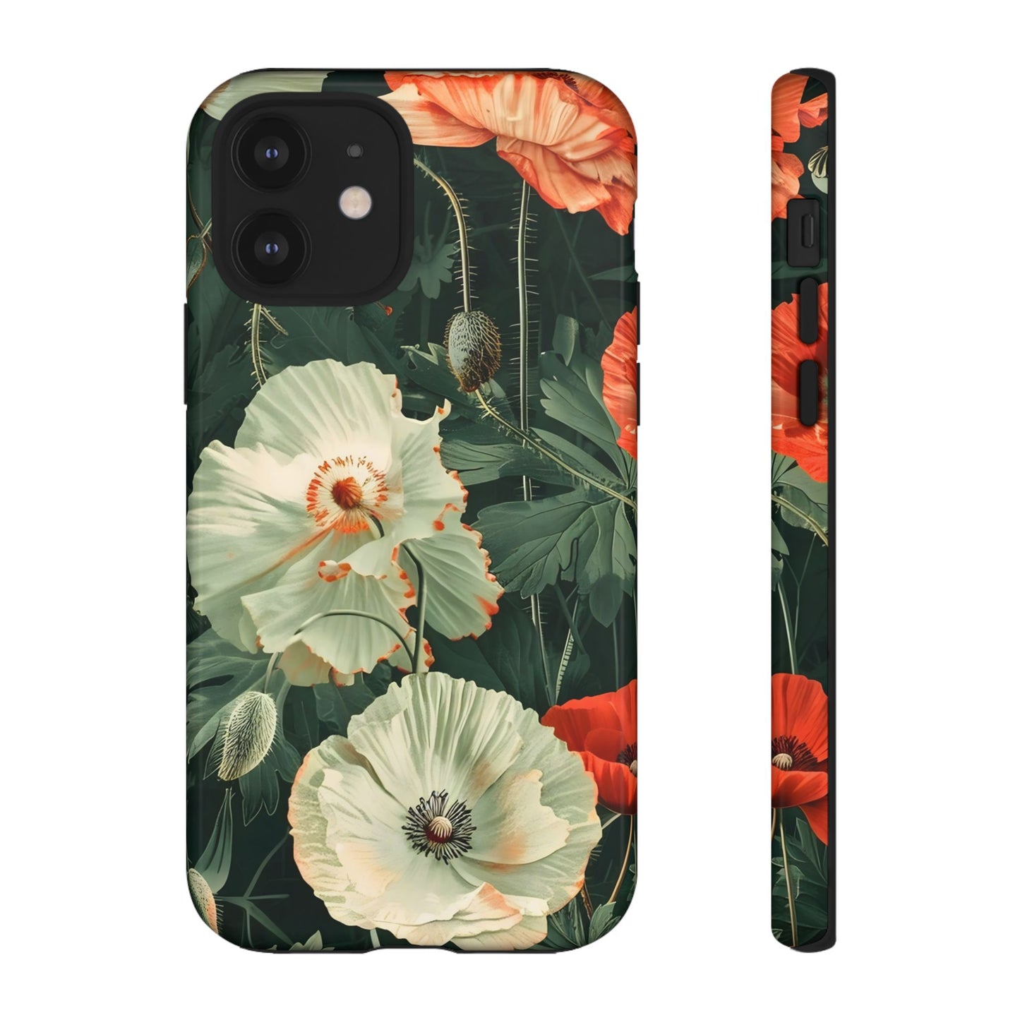 Floral Phone Case - Tough Cases, Botanical Design, Gift for Friends, Trendy Mobile Cover, Personalized Phone Accessory