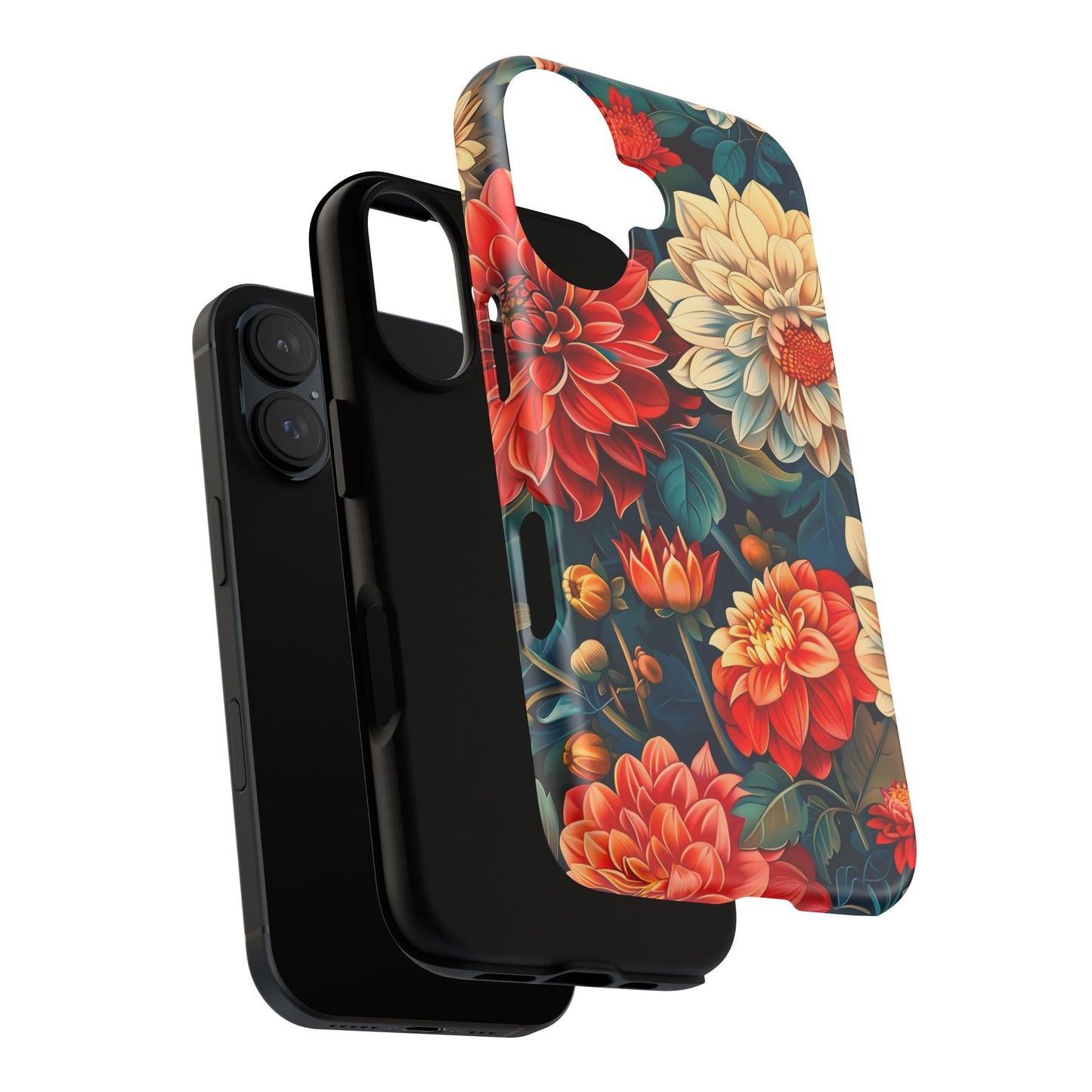 Floral Phone Case - Vibrant Tough Cases, Stylish Floral Cell Phone Cover, Gift for Her, Trendy Phone Accessory, Flower Design