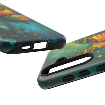 Colorful Butterfly Phone Case, Tough Cases for iPhone and Samsung, Cute Tech Accessories, Nature Lovers Gift, Vibrant Floral Design